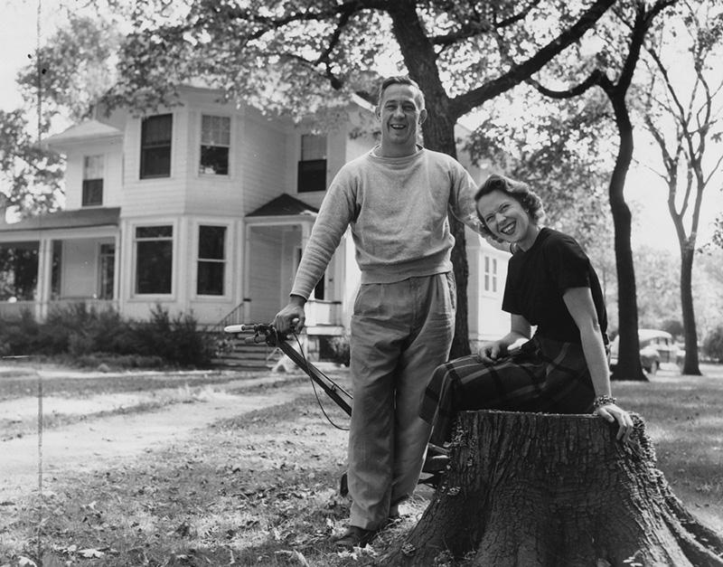 Jay Berwanger and his wife.